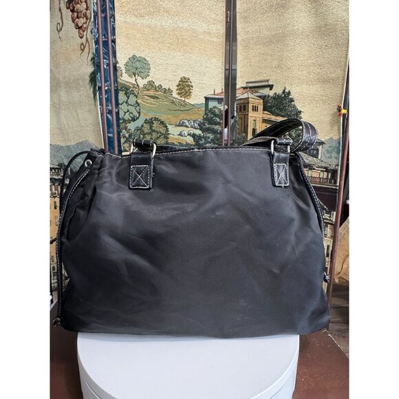 Betty Boop Shoulder Bag Black Polyester 15" L x 10" H x 3.5" D - Picture 3 of 8